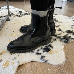 Dr Martens black Flora Chelsea boots